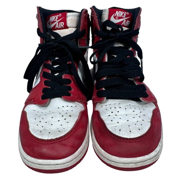 Nike Jordan 1 Retro High OG Chicago Lost Found Shoes FD1437-612 Boys 3.5Y Red - Picture 2 of 9